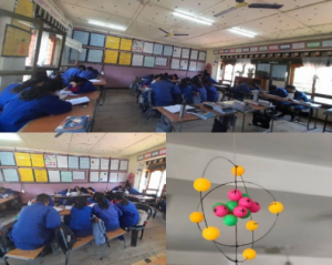 Using atomic models in class session to enhance student learning on atomic structure.